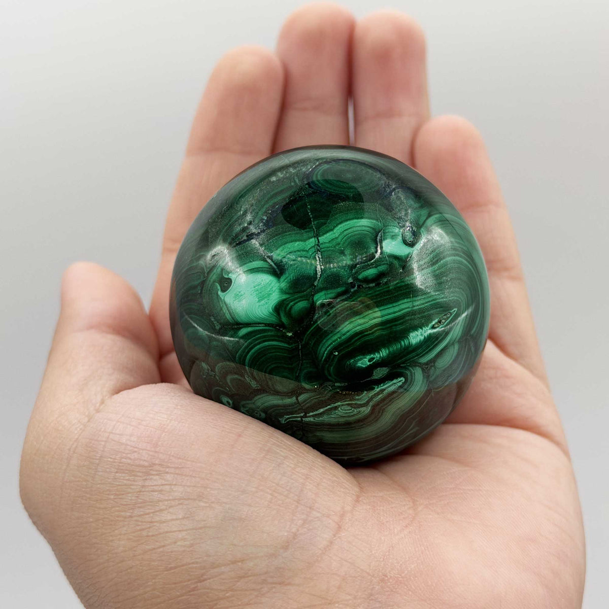 Malachite Gemstone Sphere - Gem Avenue Retail