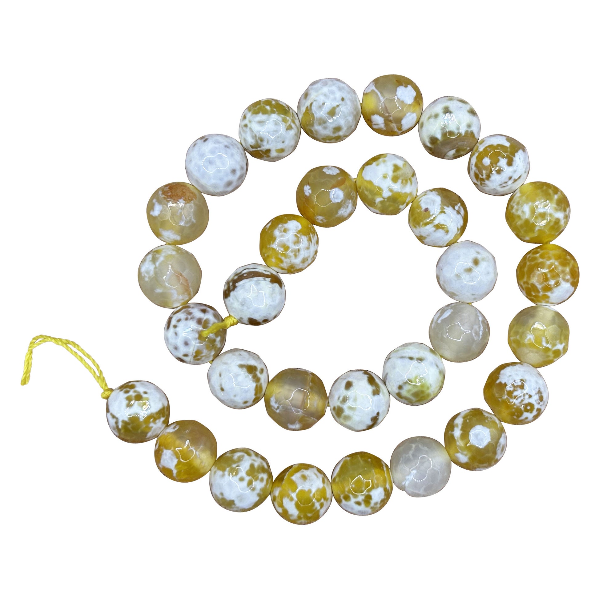 Yellow Agate Gemstone Beads Strand -  
Gem Avenue Retail