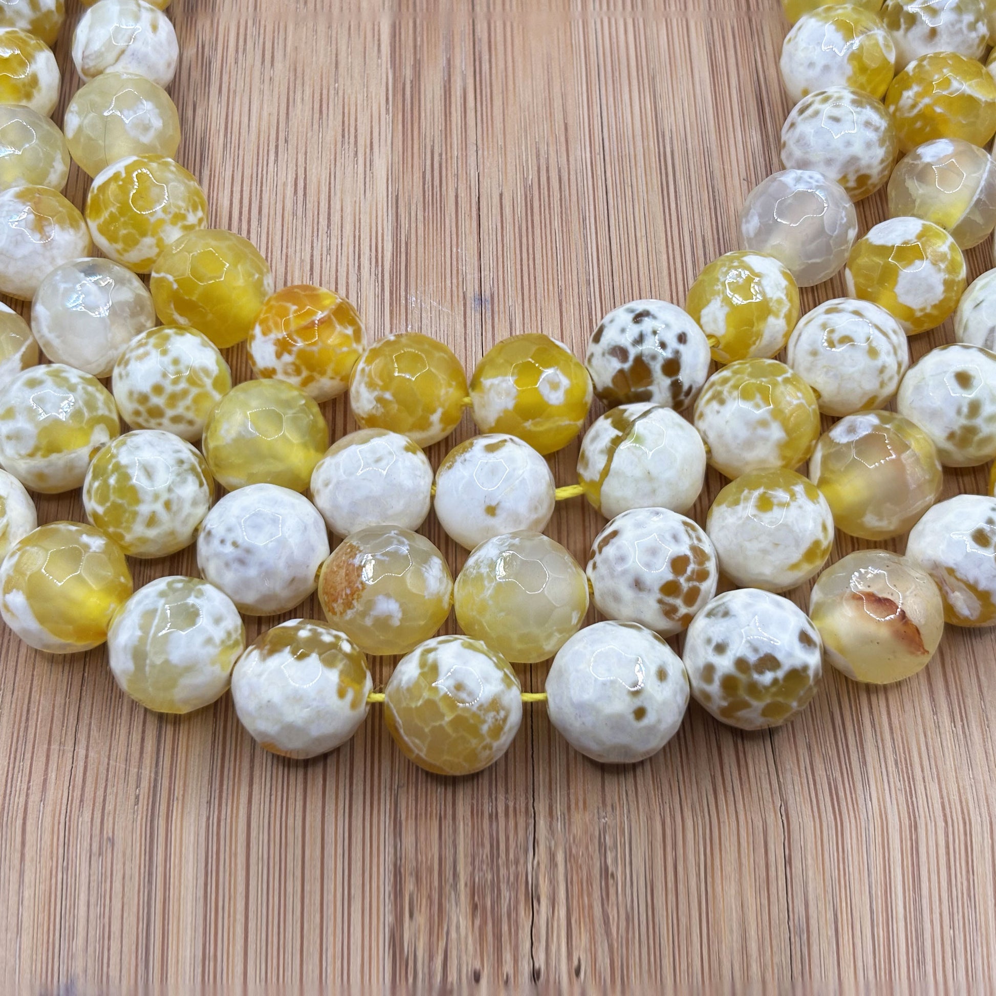 Yellow Agate Gemstone Beads Strand -  
Gem Avenue Retail