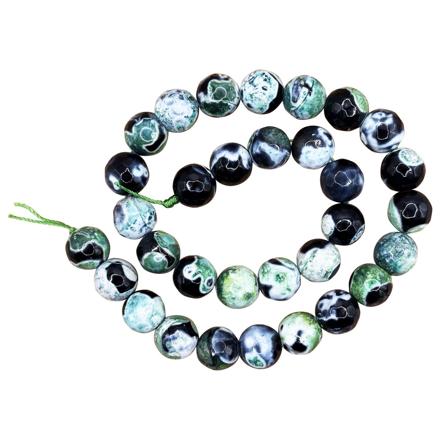 Green Agate Gemstone Beads Strand - Gem Avenue Retail
