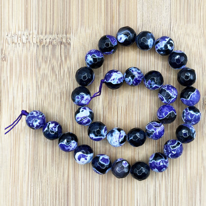 Purple Agate Gemstone Beads Strand - Gem Avenue Retail