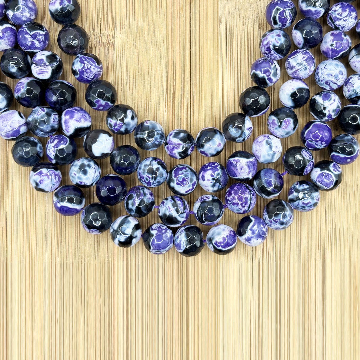 Purple Agate Gemstone Beads Strand - Gem Avenue Retail
