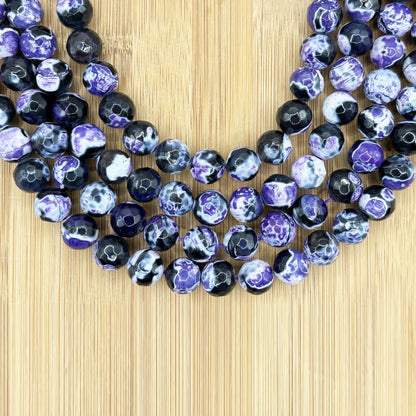 Purple Agate Gemstone Beads Strand - Gem Avenue Retail