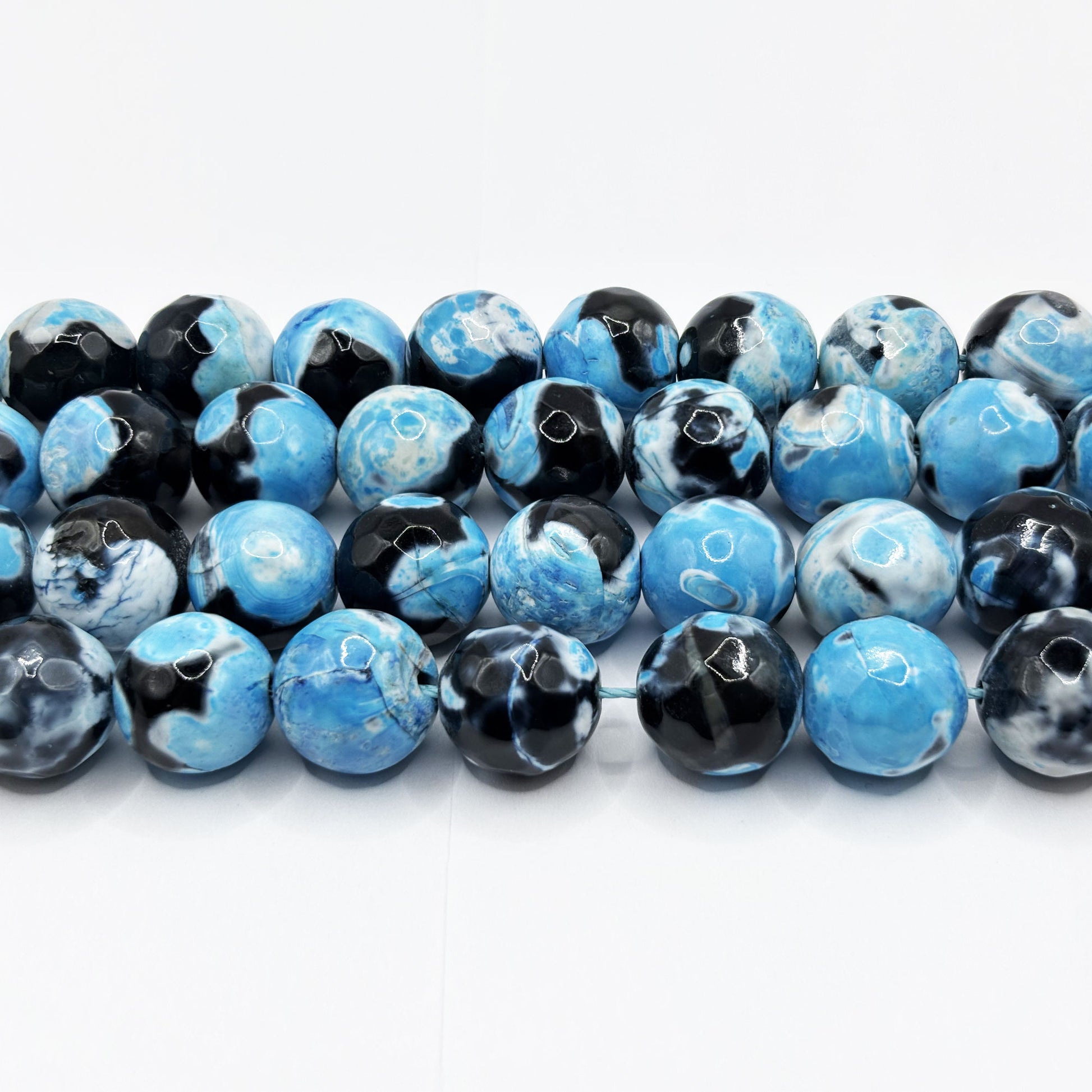 Blue Agate Gemstone Beads Strand - Gem Avenue Retail