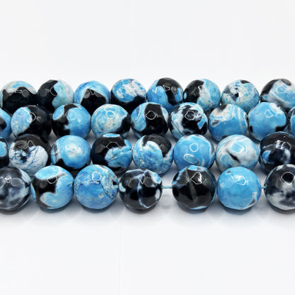 Blue Agate Gemstone Beads Strand - Gem Avenue Retail