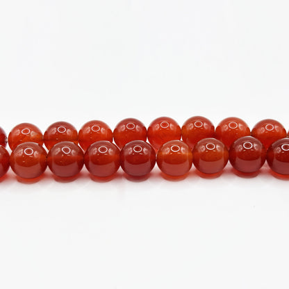 Carnelian Gemstone Round Bead Strand 10mm