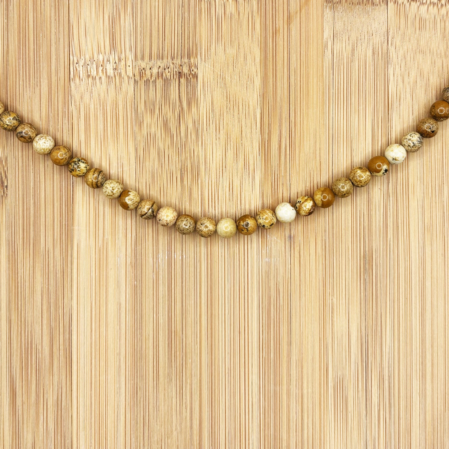 Picture Jasper Bead Strand 6mm Round Gemstone Beads