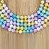 Multi Color Selenite 10mm Round Bead Strand