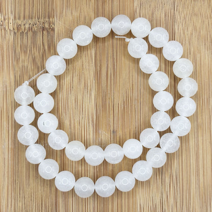 Natural Clear Quartz 10mm Round Bead Strand