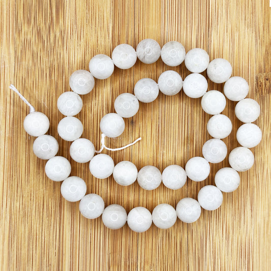 Natural Moonstone 10mm Round Bead Strand