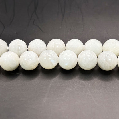Natural Moonstone 10mm Round Bead Strand