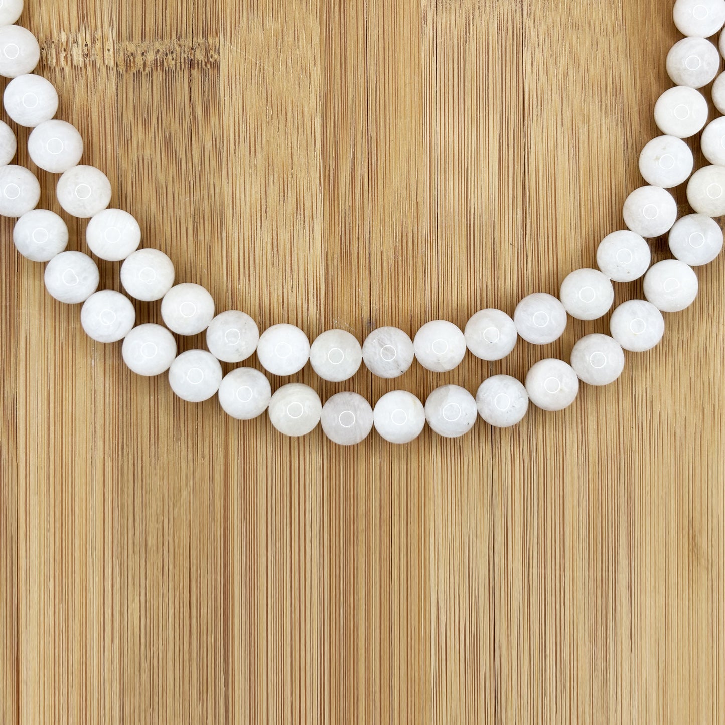 Natural Moonstone 10mm Round Bead Strand