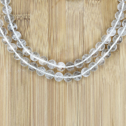 Natural Clear Quartz 10mm Round Bead Strand