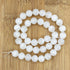 Natural Selenite 10mm Round Bead Strand