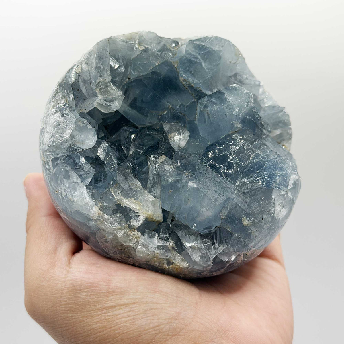 Natural Celestite Crystal Geode - Gem Avenue Retail