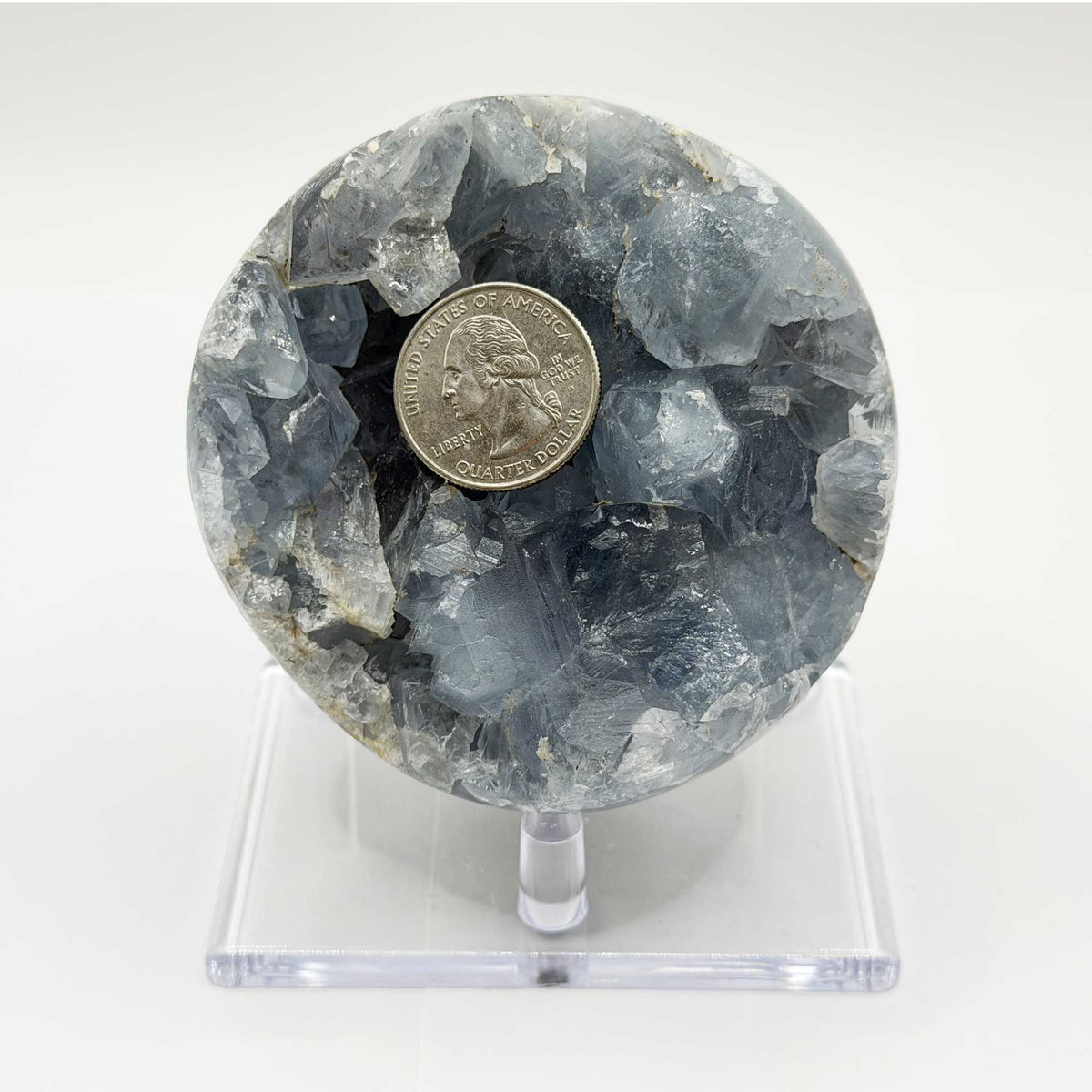 Natural Celestite Crystal Geode - Gem Avenue Retail