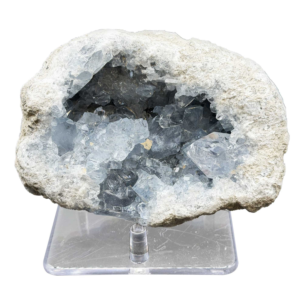 Celestite Crystal Geode - Gem Avenue Retail