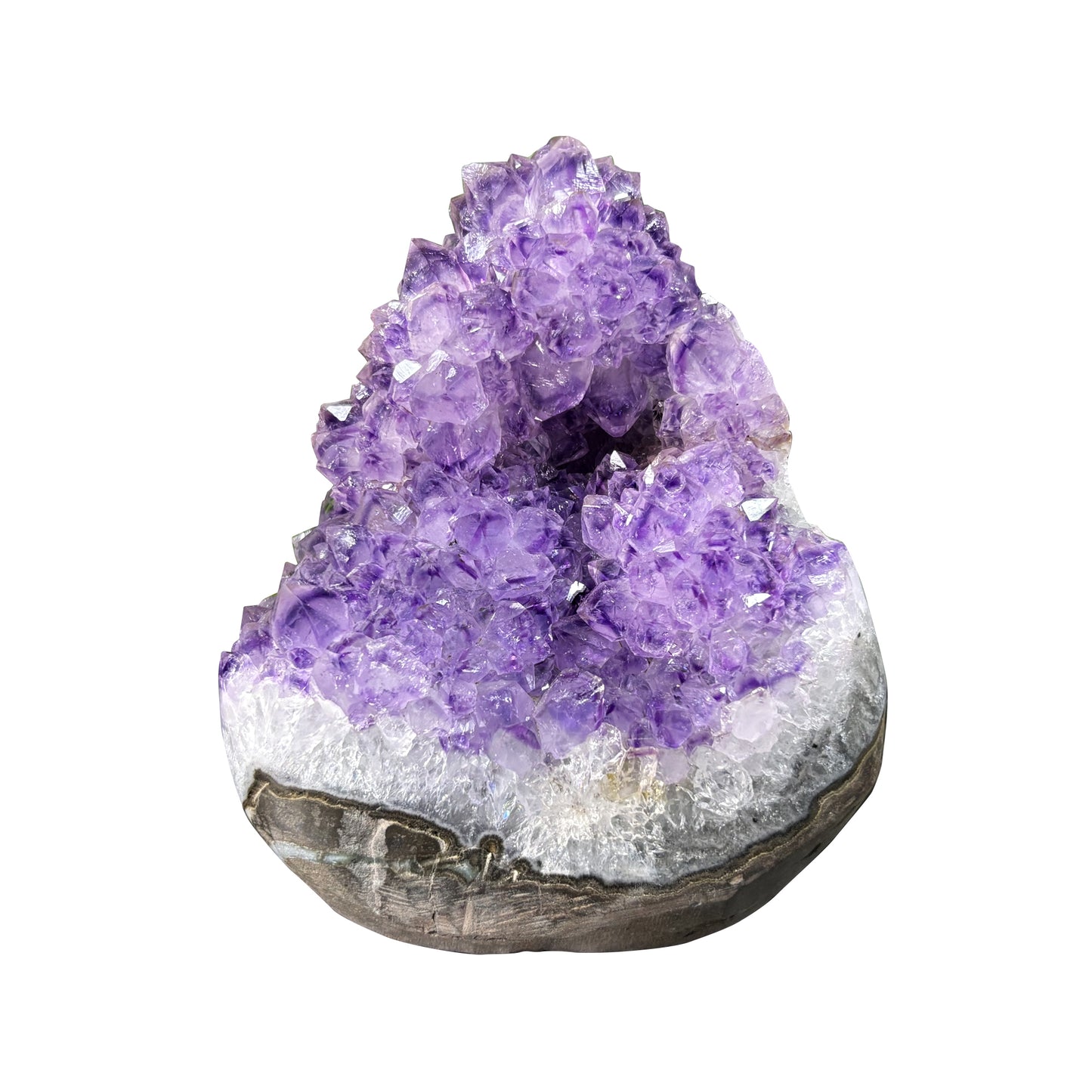 Natural Amethyst Crystal Geode Healing Gemstone for Home Décor - RGD764