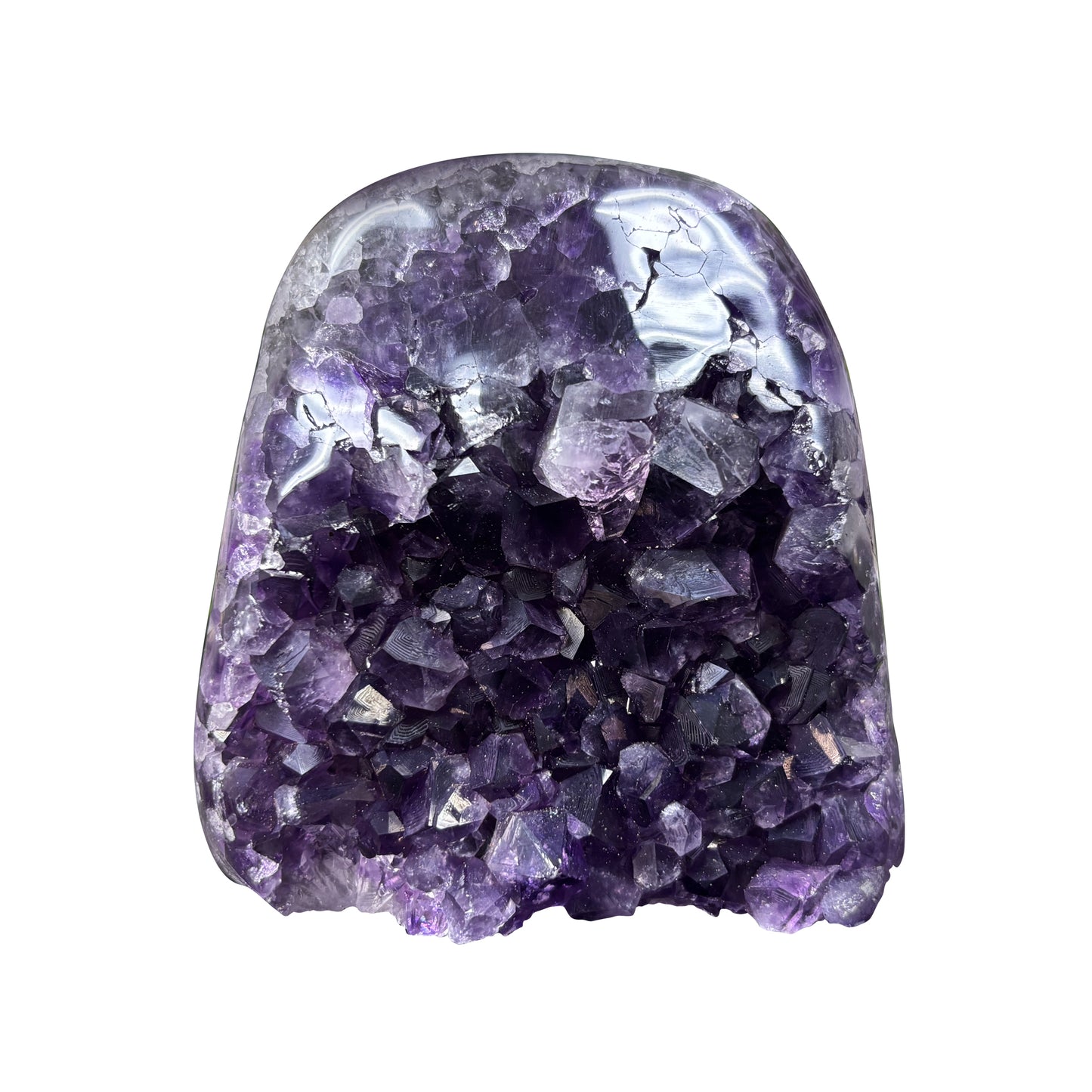 Natural Amethyst Crystal Geode Beautiful Healing Gemstone for Home Décor, Meditation, Energy Work, and Spiritual Healing - RGD766