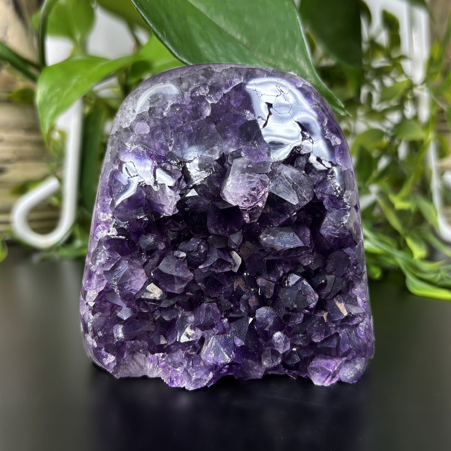 Natural Amethyst Crystal Geode Beautiful Healing Gemstone for Home Décor, Meditation, Energy Work, and Spiritual Healing - RGD766