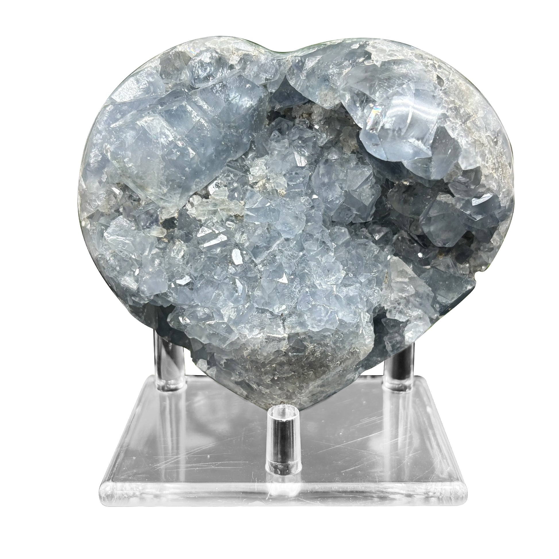 Celestite Crystal Gemstone Geode - Gem Avenue
