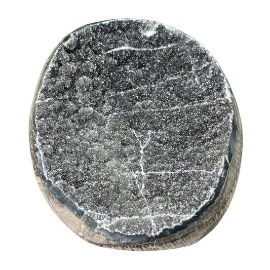Natural Black Amethyst Crystal Geode Beautiful Gemstone for Home Décor - RGD787