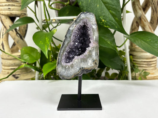 Purple Amethyst Crystal Geode - Gem Avenue