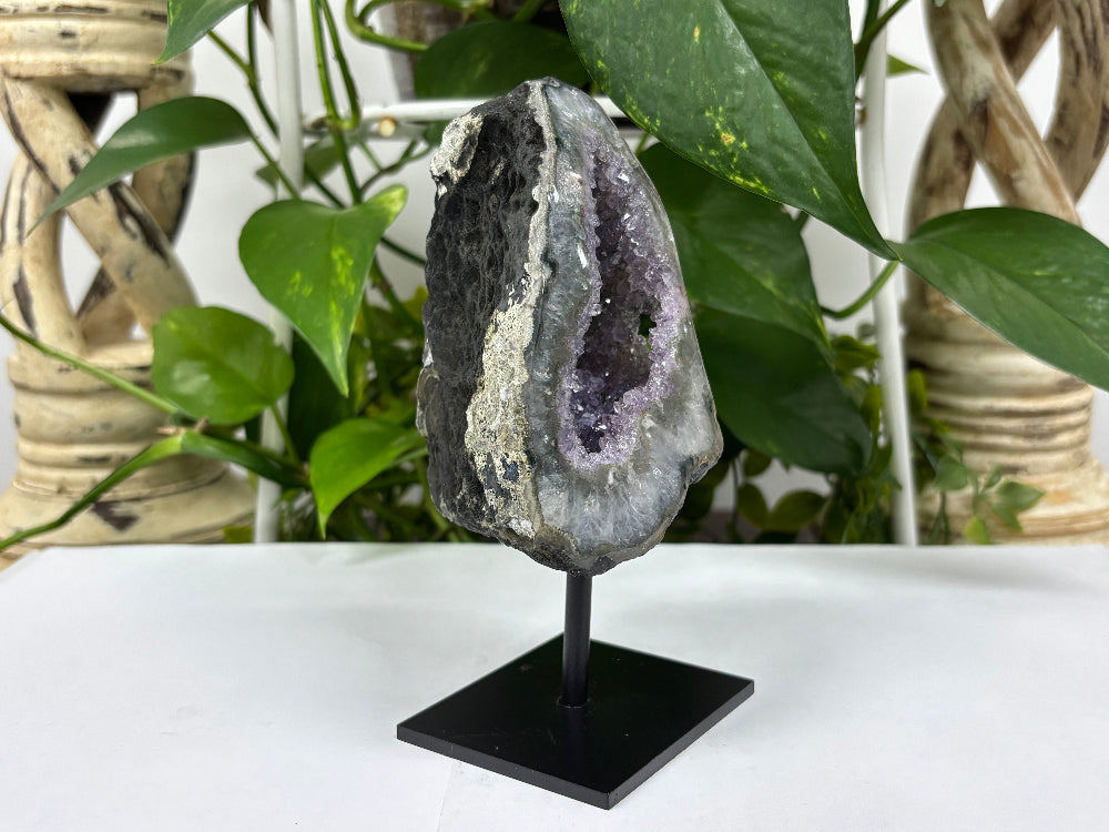 Purple Amethyst Crystal Geode - Gem Avenue