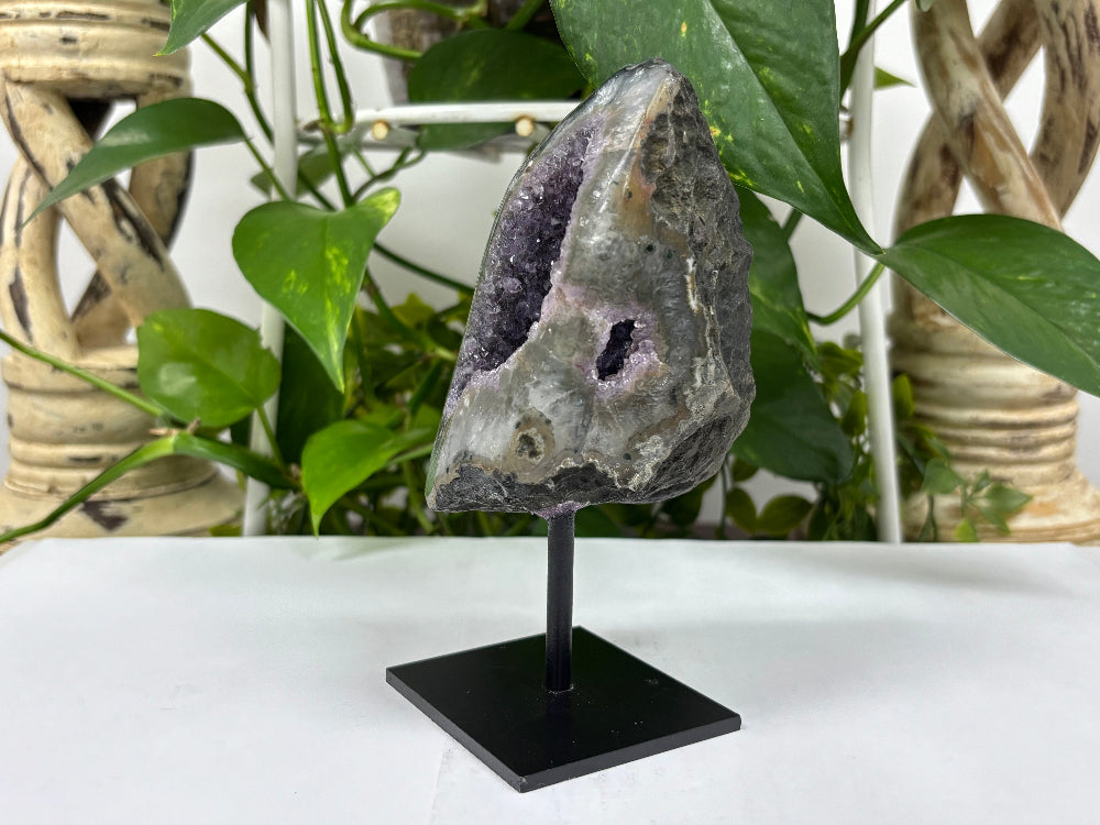 Purple Amethyst Crystal Geode - Gem Avenue