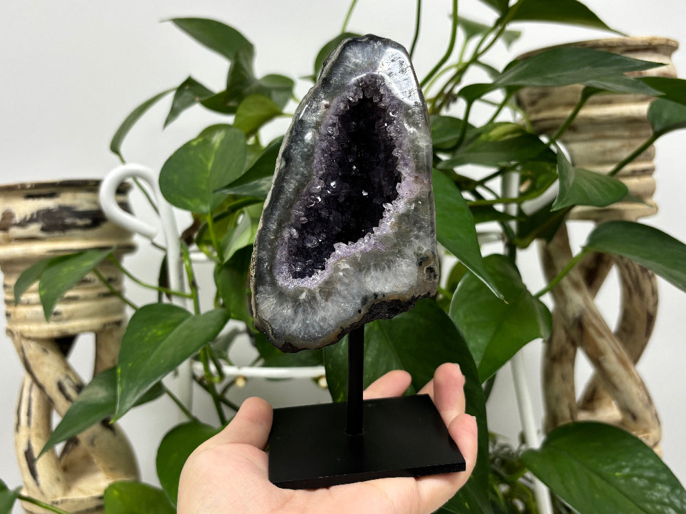 Purple Amethyst Crystal Geode - Gem Avenue