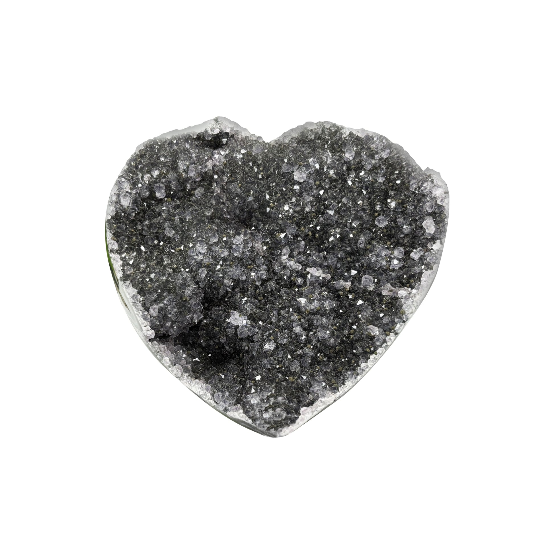 Natural Black Amethyst Crystal Geode - Gem Avenue