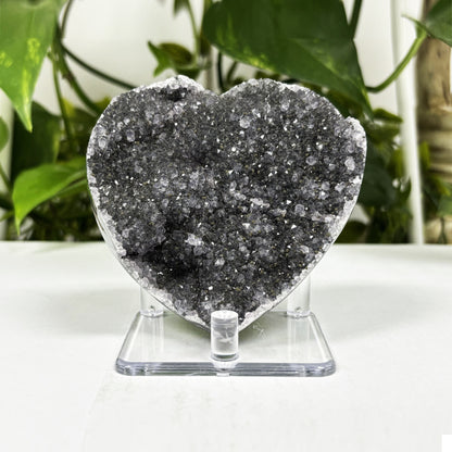 Natural Black Amethyst Crystal Geode - Gem Avenue