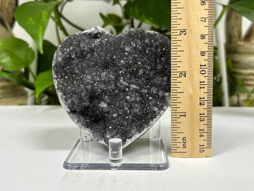 Black Amethyst Crystal Geode - Gem Avenue
