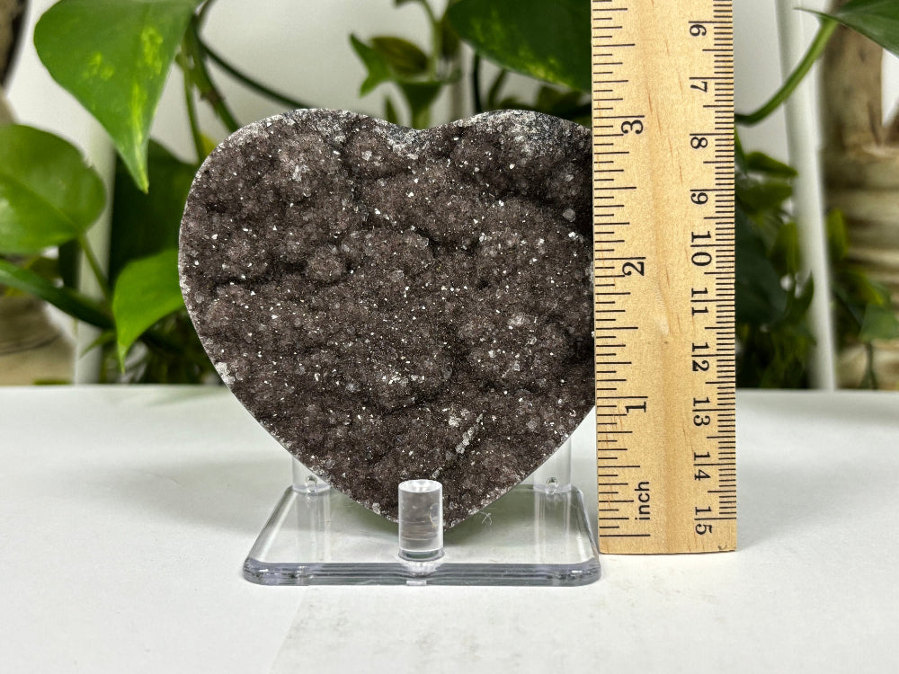 Black Amethyst Crystal Geode - Gem Avenue