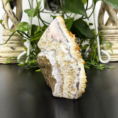 Natural Yellow Citrine Crystal Cluster Geode 5.75 inches