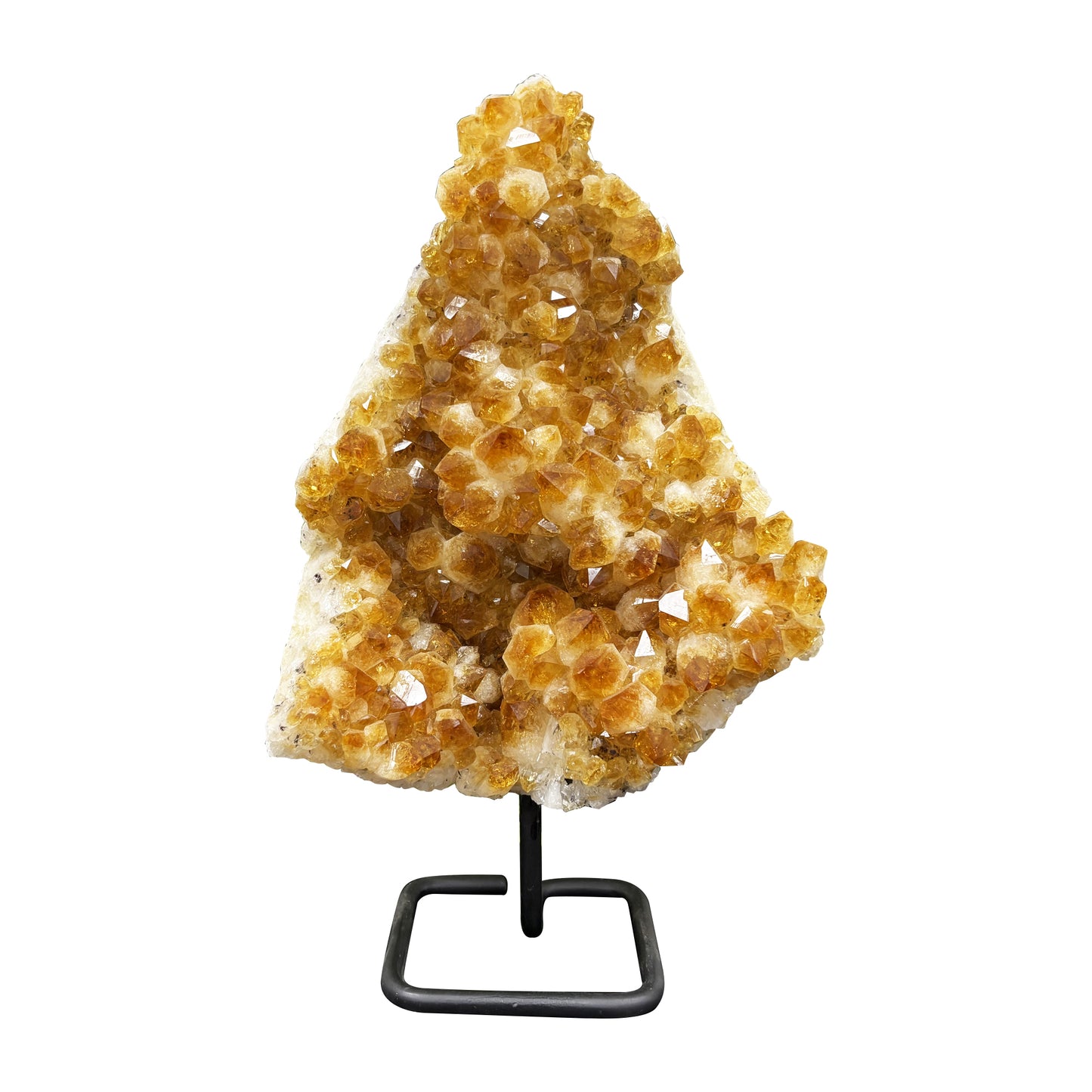 Natural Citrine Crystal Cluster Geode - Gem Avenue