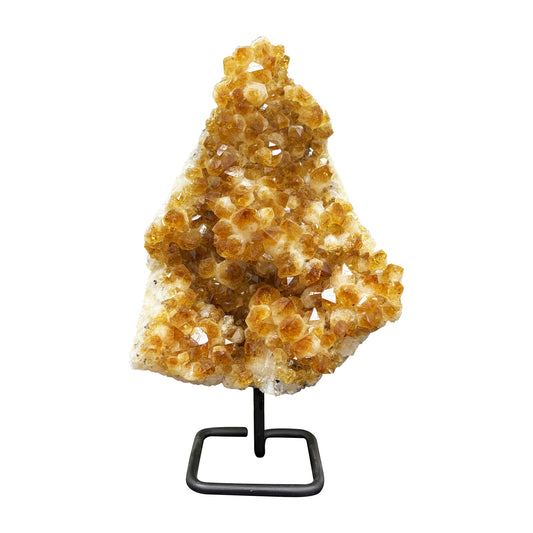 Natural Citrine Crystal Cluster Geode - Gem Avenue