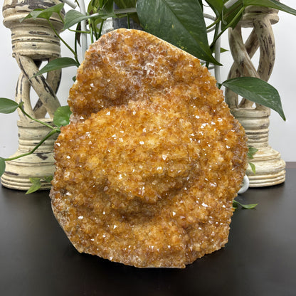 Natural Citrine Crystal Geode - Gem Avenue