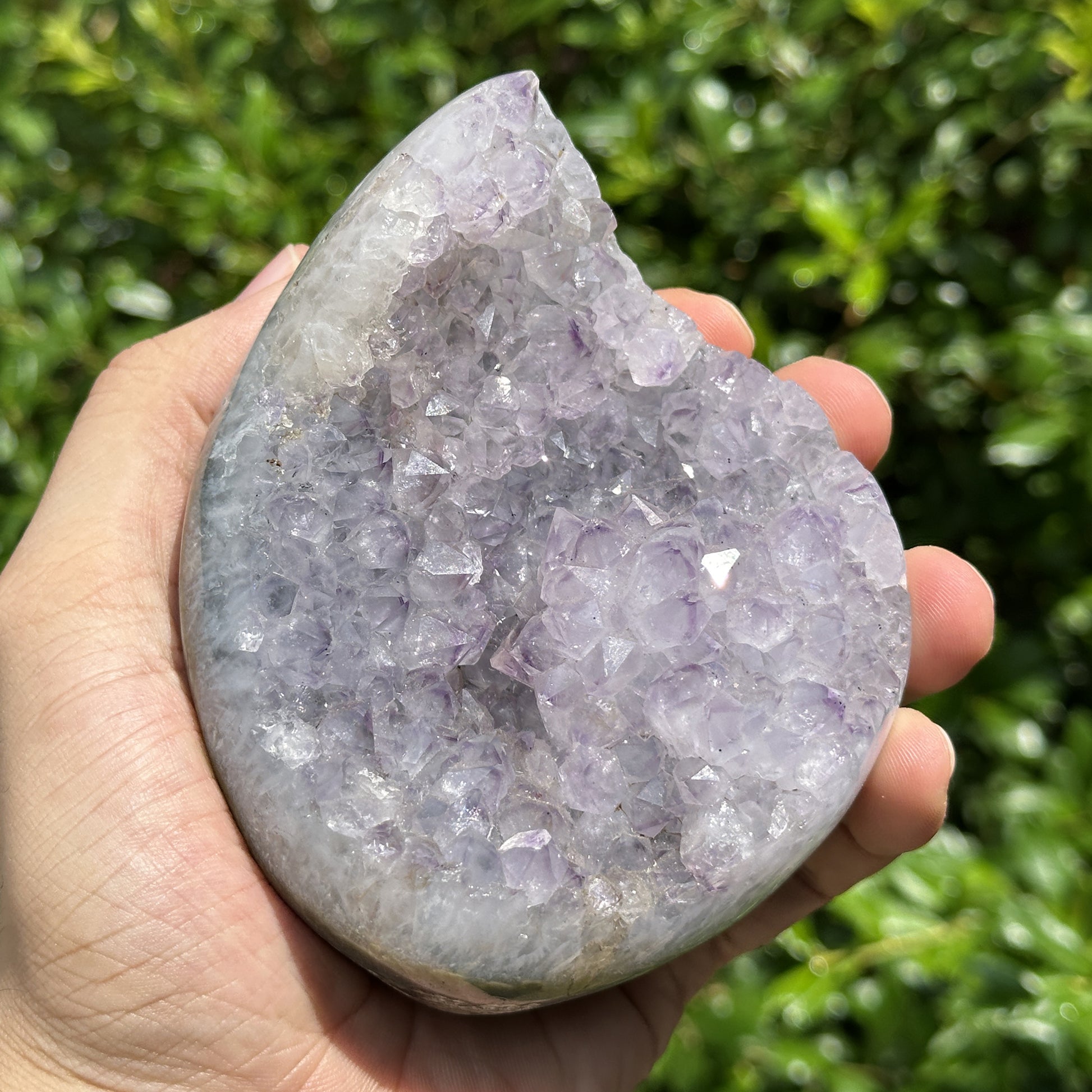 Purple Amethyst Cut Base Geode - Gem Avenue