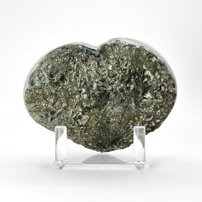 Purple Amethyst Heart Shaped Crysal Geode - Gem Avenue