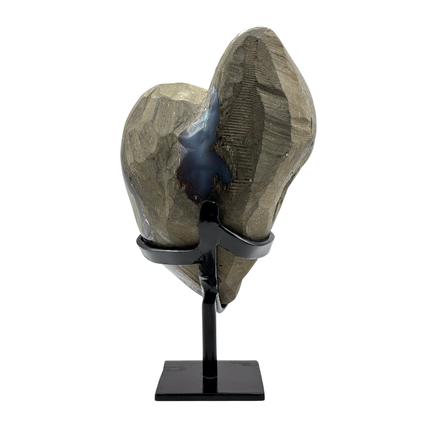 Natural Amethyst Geode on Stand for Healing, Energy Balance, Meditation, Home Decor & Crystal Collection - RGD827