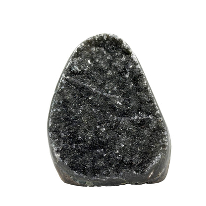 Natural Galaxy Black Amethyst Crystal Geode for Energy Healing, Meditation, Home Decor & Crystal Collection - RGD831
