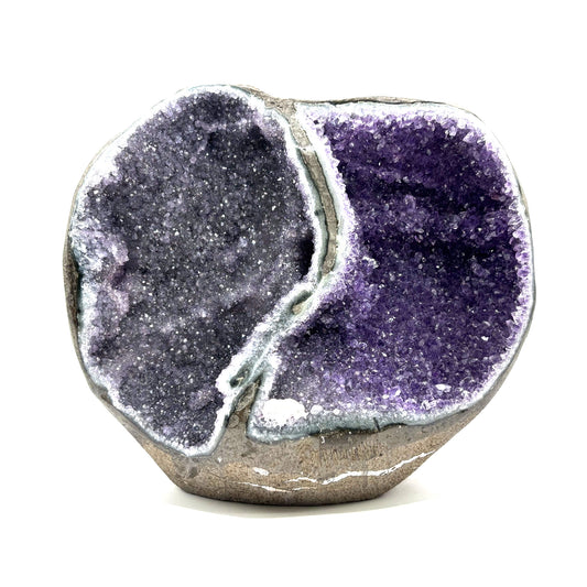Bi-Color Crystal Geode - Gem Avenue Retail