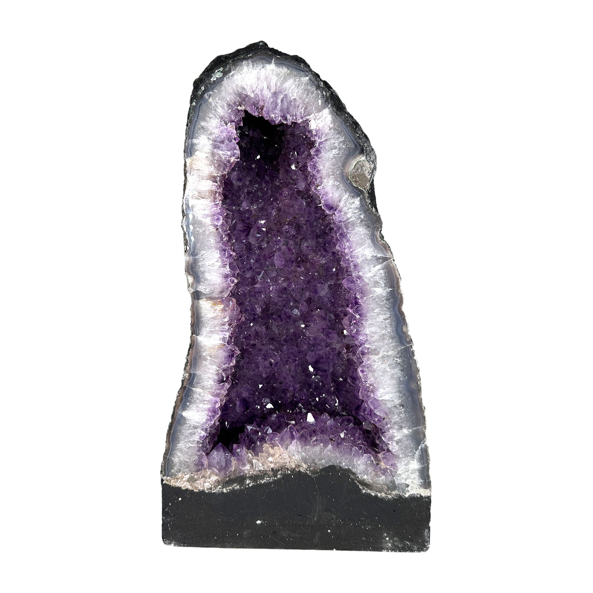 Natural Amethyst Gemstone Crystal Geode - Gem Avenue