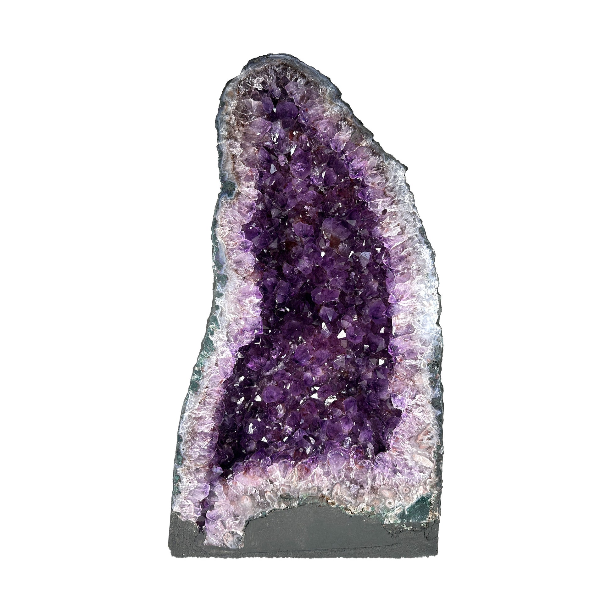 Natural Deep Purple Amethyst Cathedral Crystal Geode - Gem Avenue