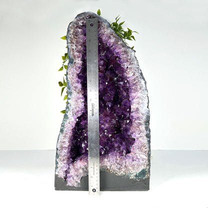 Natural Deep Purple Amethyst Cathedral Crystal Geode - Gem Avenue