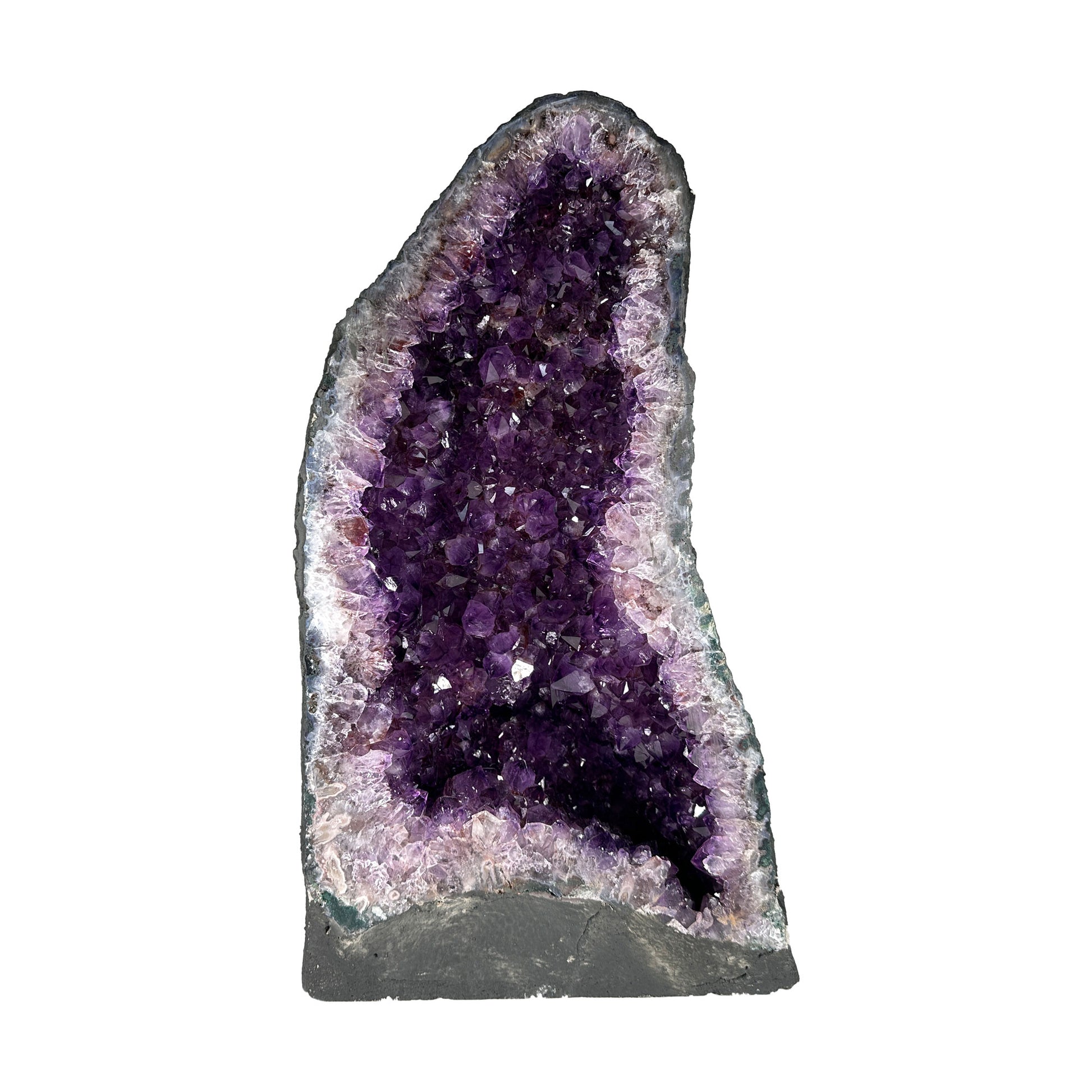 Natural Deep Purple Amethyst Cathedral Gemstone Crystal Geode - Gem Avenue