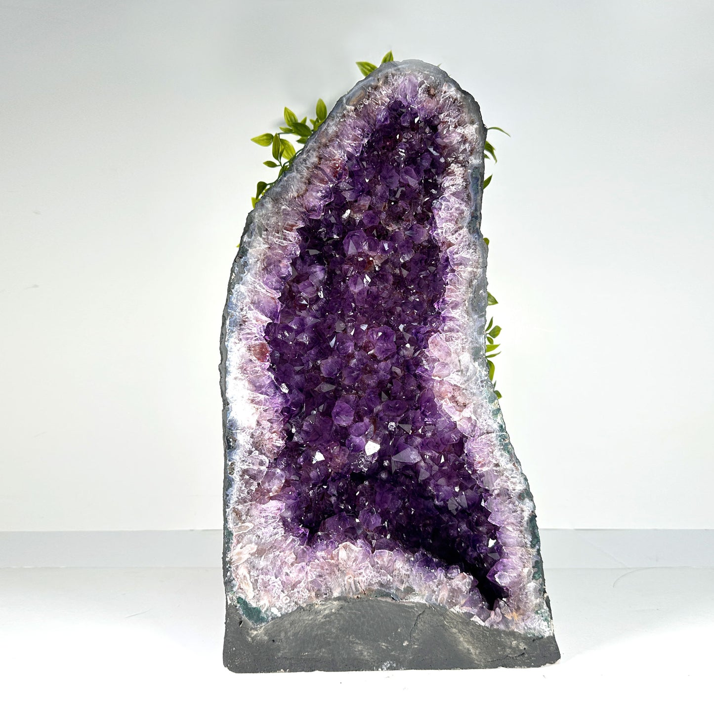 Natural Deep Purple Amethyst Cathedral Gemstone Crystal Geode - Gem Avenue