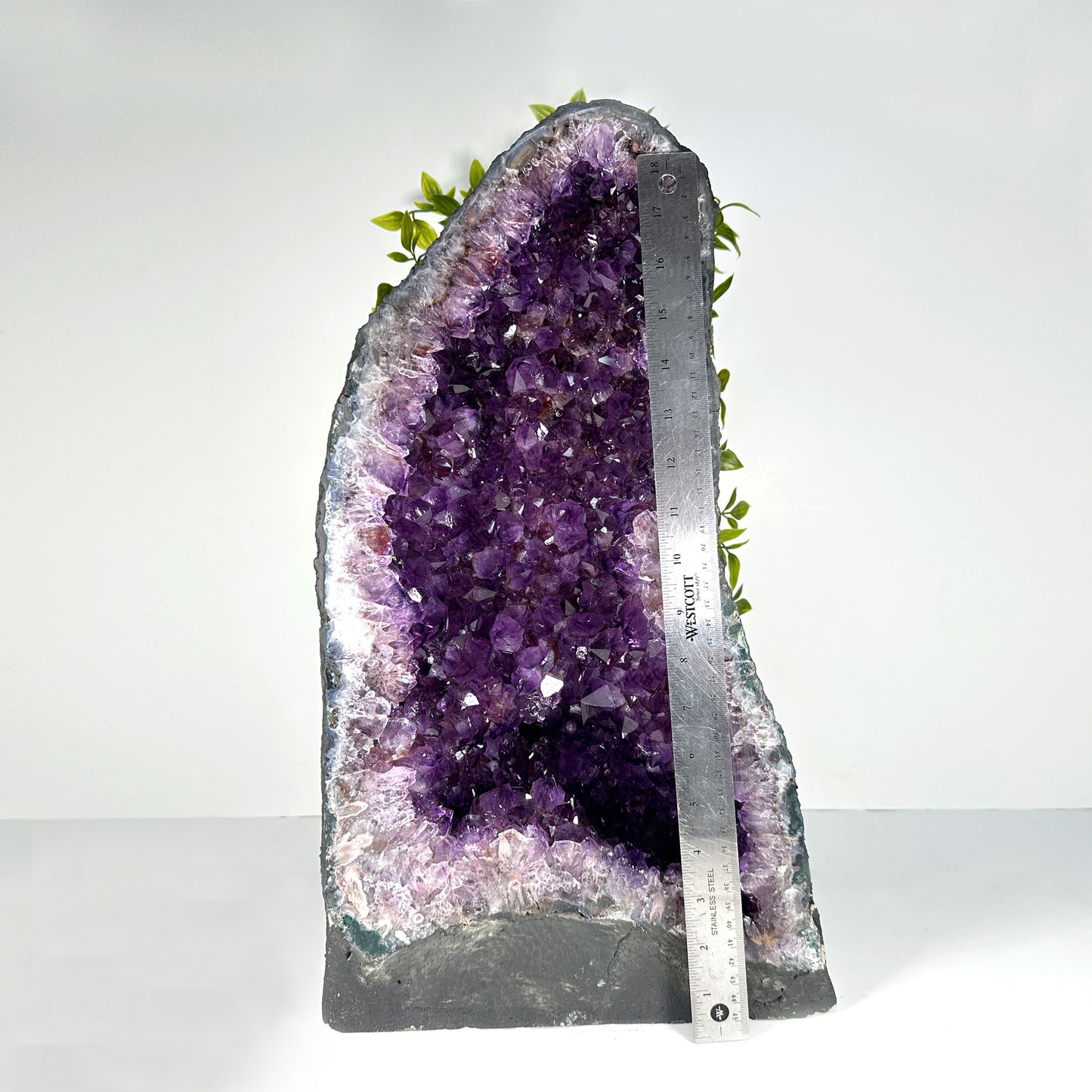Natural Deep Purple Amethyst Cathedral Gemstone Crystal Geode - Gem Avenue