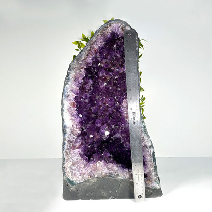 Natural Deep Purple Amethyst Cathedral Gemstone Crystal Geode - Gem Avenue